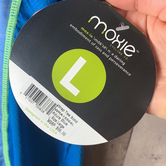 NWT Moxie Cycling Women's Wrap Tee size Large - Picture 7 of 10